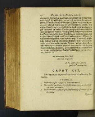 [Caput XVI. - Caput XVIII.]