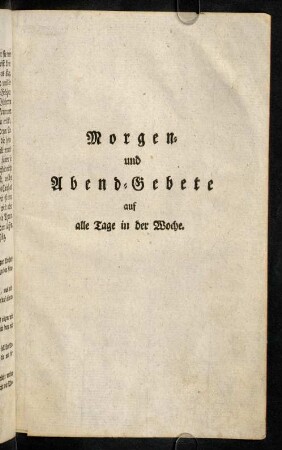 1r-8v, ...auf alle Tage in der Woche.