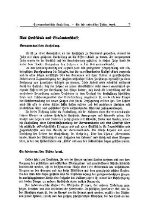 Aus Hochschule und Studentenschaft : Der werdende Lehrer - Beilage zur Monatsschrift "Die Deutschen Schule"