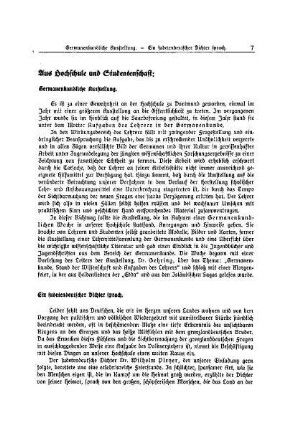 Aus Hochschule und Studentenschaft : Der werdende Lehrer - Beilage zur Monatsschrift "Die Deutschen Schule"