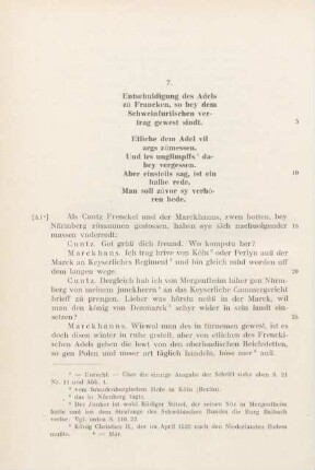 7. Entschuldigung des Adels zu Francken, ...