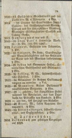 g) Taschenbücher.