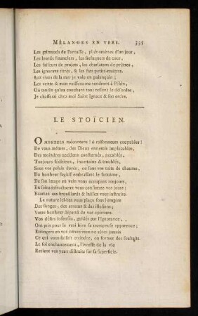 335-344, Le Stoicien.