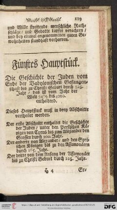 Fuenftes Hauptstueck