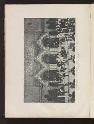 Die Auffahrt Seiner Majestät des Kaisers und Ihrer Majestät der Kaiserin zur Trauerfeier Bismarcks in der Kaiser Wilhelm-Gedächtniskirche, Berlin