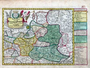 Reise Charte durch das Konigreich Polen mit allen darzu gehorigen Laendern ; Verfertiget von Joh. George Schreibern in Leipzig