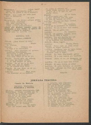 Jornada tercera
