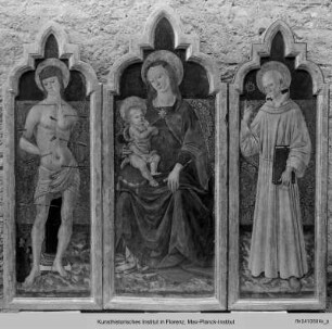 Maria mit Kind und den Heiligen Sebastian und Benedikt