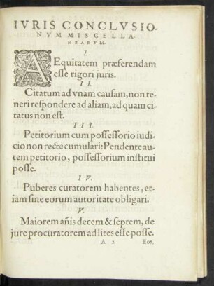 Iuris Conclusionum Miscellanearum.
