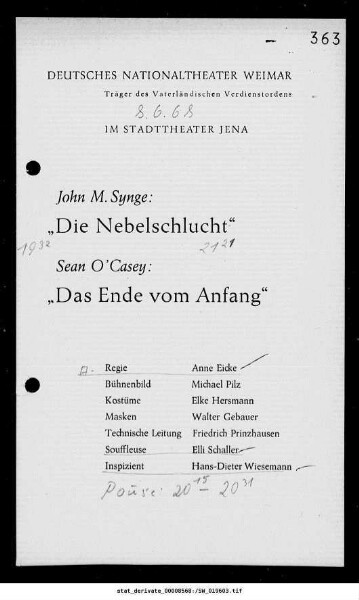 "Die Nebelschlucht"