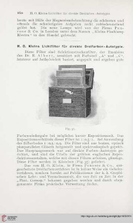 17: H. O. Kleins Lichtfilter für direkte Dreifarben-Autotypie