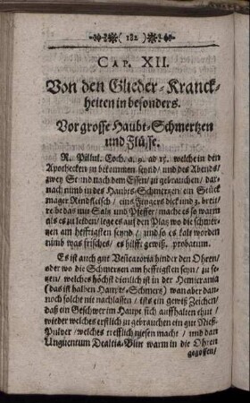 Cap. XII. Von den Glieder-Kranckheiten in besonders.