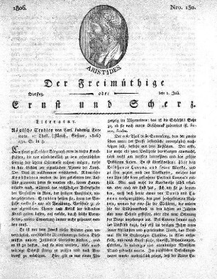 Nro. 130, Dienstag den 1. Juli 1806