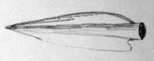 Pfeilspitze, platte, blattförmige Tüllenpfeilspitze (mit einem Widerhaken)