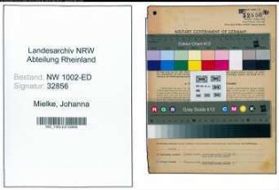 Entnazifizierung Johanna Mielke, geb. 12.04.1915 (Studienraetin)