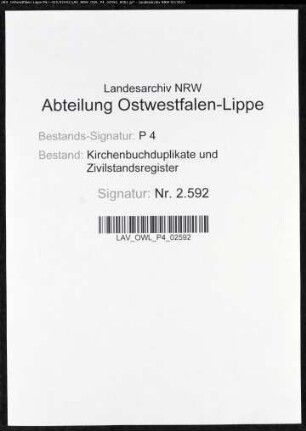 Kirchenbuchduplikat der katholischen Gemeinde Winterberg, Kreis Brilon (G 1808-1843). (Gemeinde: Katholischen Gemeinde)