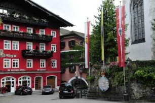 Sankt Wolfgang - "Weißes Rössel" : Blick auf das bekannte Hotel "Zum weißen Rössel" in Sankt Wolfgang, aufgenommen 2008