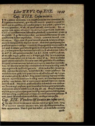 Cap. XIX. Venditio & locatio an casus certi