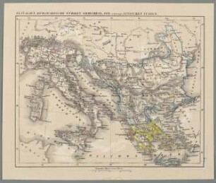 Italien, Europaeische Türkey, Griechenland, und die Jonischen Inseln [Atlas der neuesten Erdkunde]
