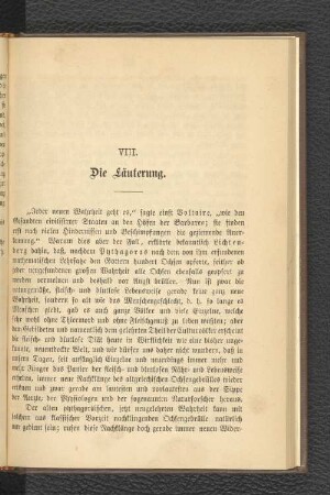 VIII. Die Läuterung.