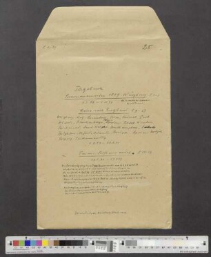 Band 25: Sommersemester 1899 Würzburg. (Dr. med, Dr. phil. Assistent in Würzburg Student)