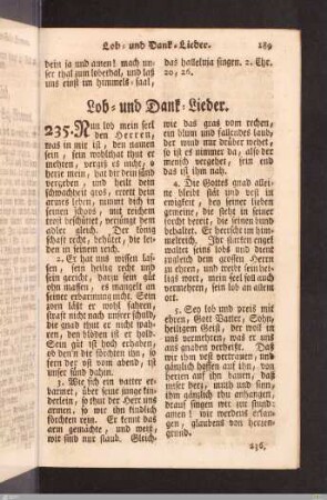 Lob- und Dank-Lieder.