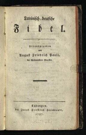 Lateinisch-deutsche Fibel