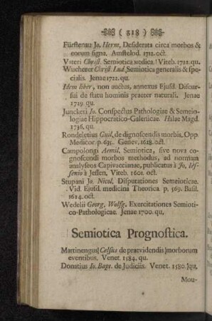 Semiotica Prognostica.