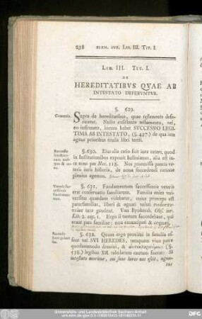 Tit. I. De Hereditatibus Quae Ab Intestato Deferuntur.