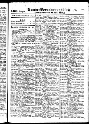 1466.Ausgabe. Donnerstag, 24. Mai 1917