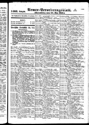 1466.Ausgabe. Donnerstag, 24. Mai 1917