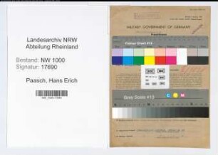 Entnazifizierung Hans Erich Paasch, geb. 18.05.1904 (Angest.)