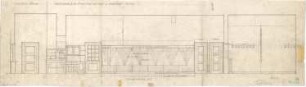 Fischer, Theodor; München - Westend, Bergmannstr.; Ledigenheim - Wandbehandlung in der öffentlichen Gastwirtschaft (Ansicht)