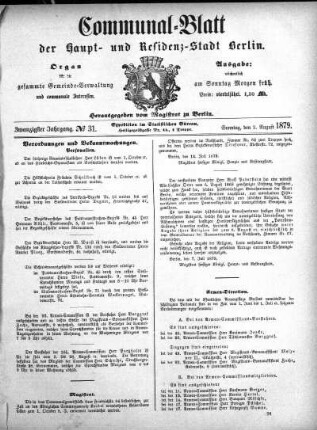 1879,31: No. 31, 3. August 1879