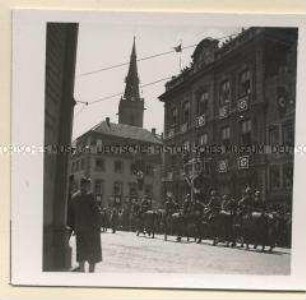 Düren, Einzug der Garnison