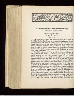 28. Kämpfe vor und in der Hermannstellung