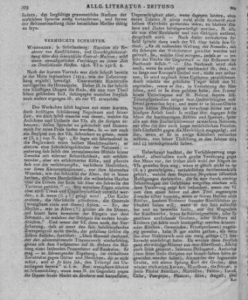 Napoleon als Eroberer von Kunstschätzen und Gerechtigkeitswaltung über das französische Central-Museum. Nebst einem unmaßgeblichen Vorschlage zu seiner Zeit an Deutschlands Fürsten. Wiesbaden: Schellenberg 1816