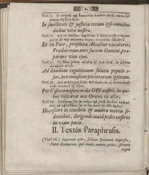 II. Textus Paraphrasis