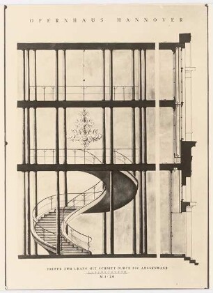 Oper, Hannover: Treppe 1:100