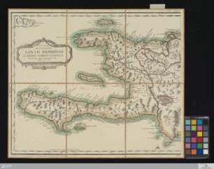 Carta Plana De La Isla De Santo Domingo Llamada Tambien Española