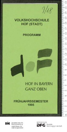 Programm 1. Semester 1995