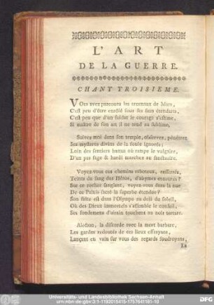 Chant Troisieme.