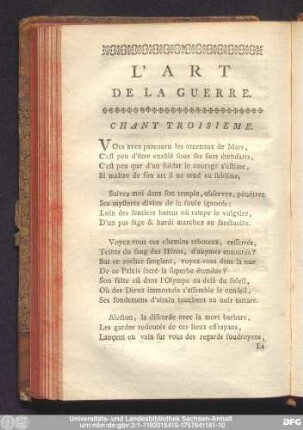 Chant Troisieme.