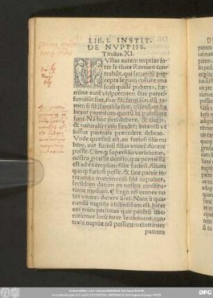 De Nuptiis. Titulus. XI.