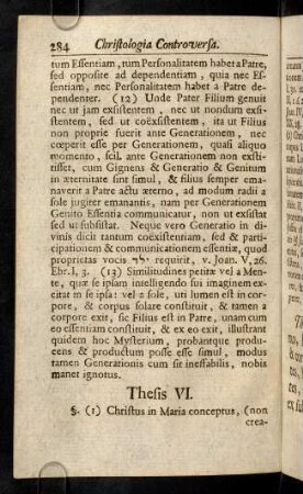 284-307, Thesis VI. - X.