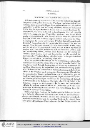 5. Kapitel: Spaltung und Einheit der Kirche