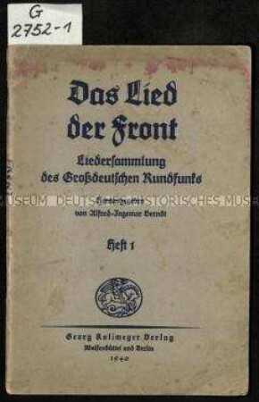 Liedersammlung von und für Soldaten