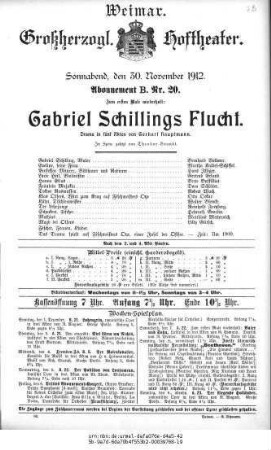 Gabriel Schillings Flucht