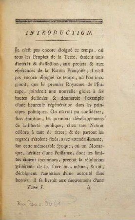 Du Pouvoir Exécutif Dans Les Grands États, Tome Premier