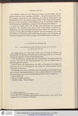 2.4. Städtetage, erster Teil